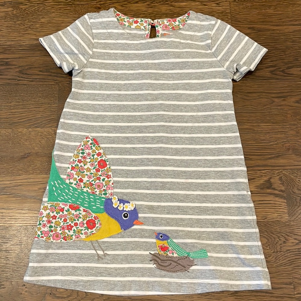 Mini Boden Bird Dress- 2T-3T